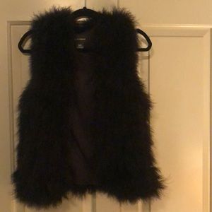 Club Monaco Marabou Feather Vest